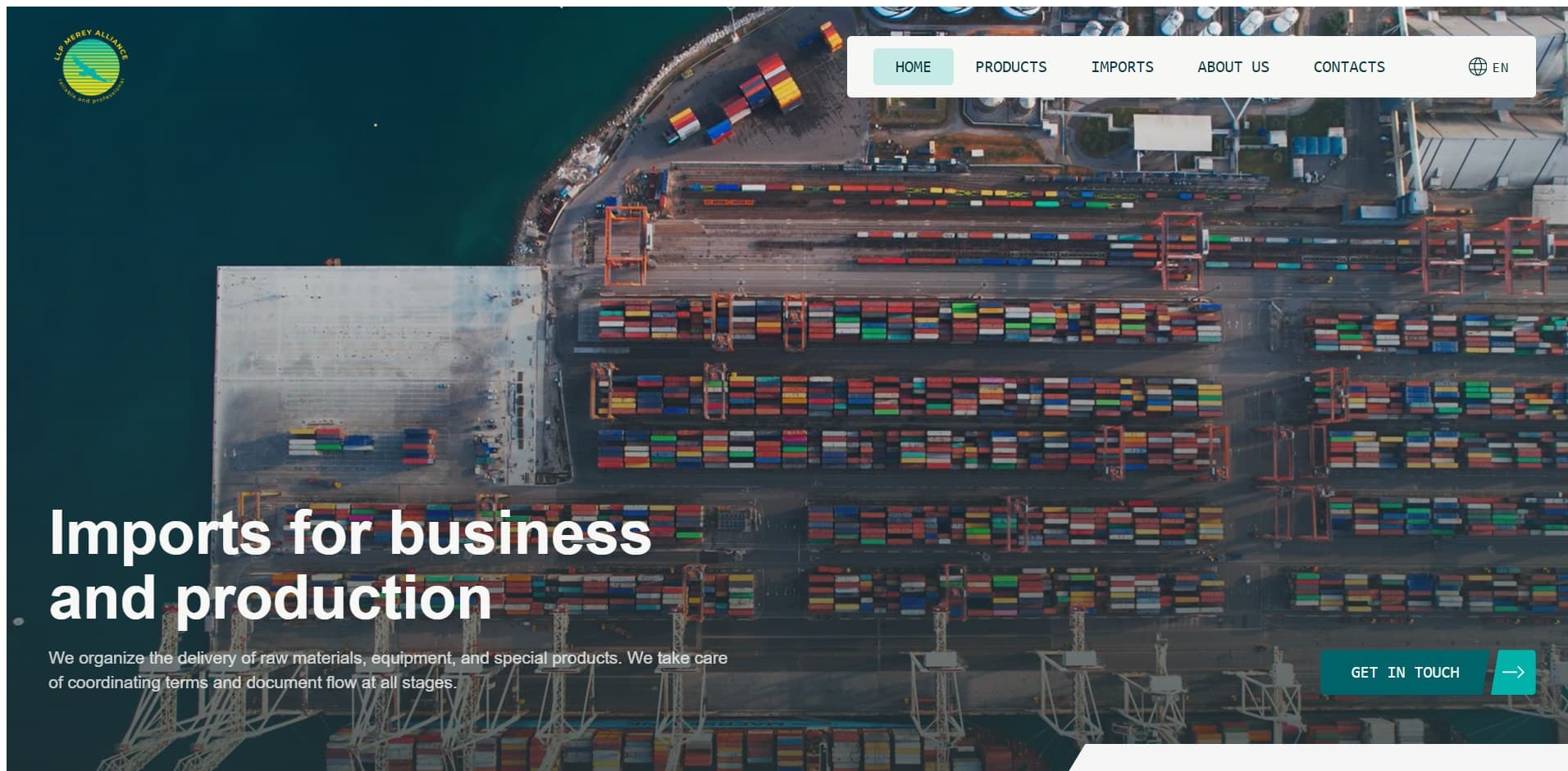 Merey Alliance - homepage screenshot
